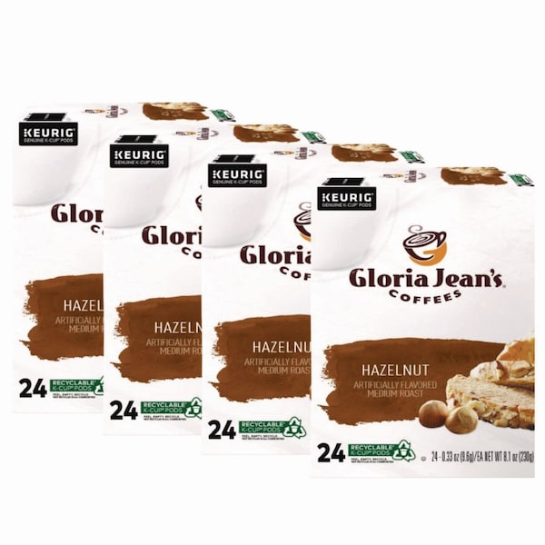 Gloria Jeans Coffee, Hazelnut, K-Cup, Coffee, 4 lbs, 96 PK DIE-60051052 - main